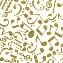 Golden Musical Notes Italian Paper ~ Rossi Italy